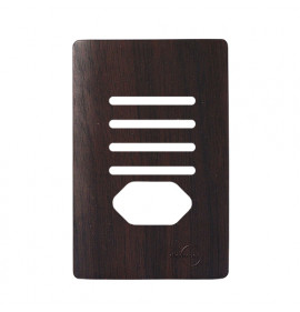 Placa p/ 4 Interruptores + tomada 4x2 - Novara Tabaco